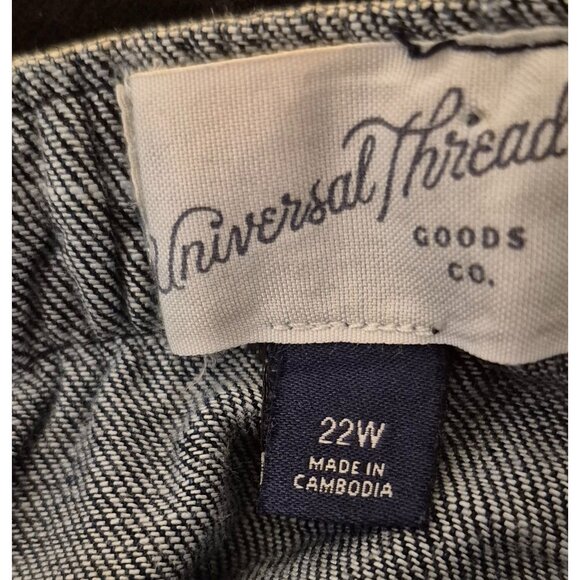 Universal Thread Dark Wash Denim Button Front Tank Dress Pockets 22W GUC - Picture 5 of 8